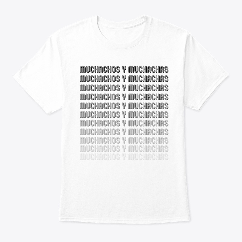 Muchachos Y Muchachas - Black Text