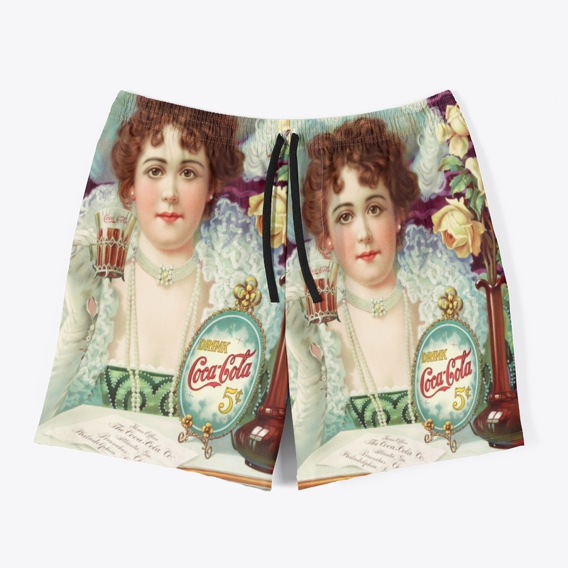 Coca-Cola All-Over Men's Swim Trunks
