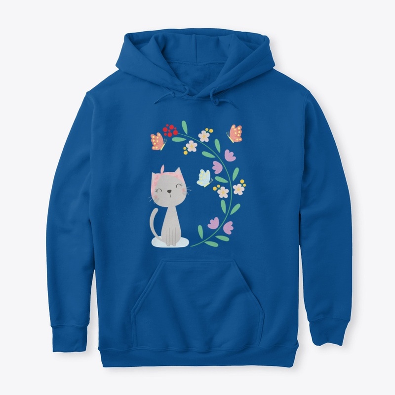 Kitty with Flower 
