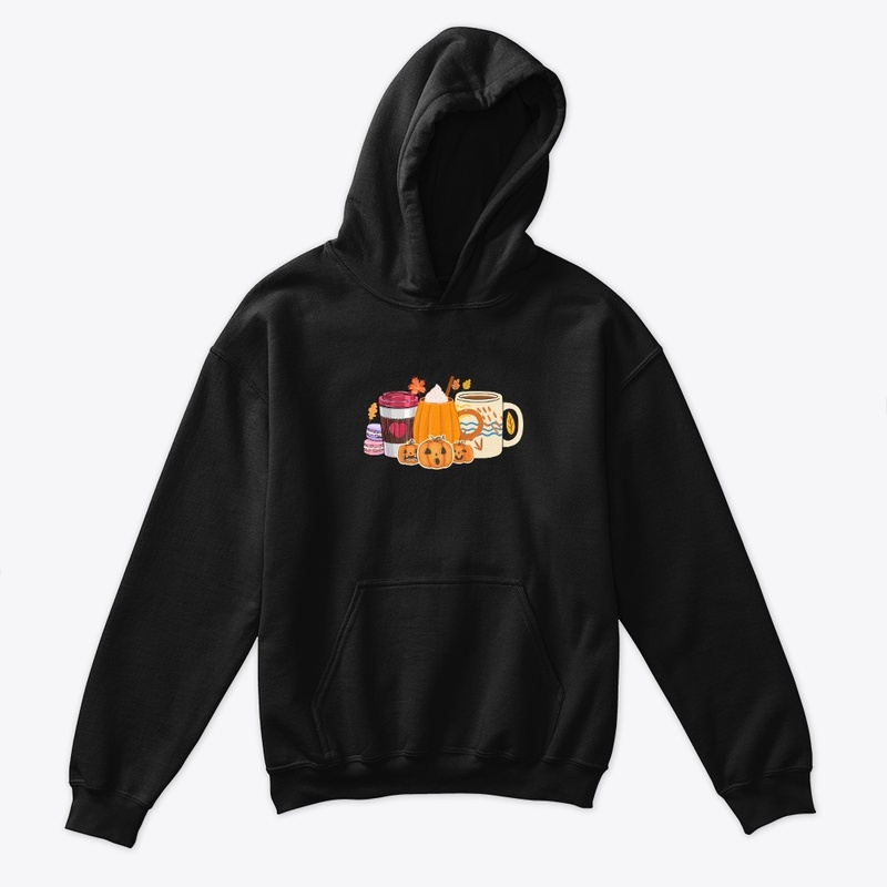 Fall Coffee Shirts, Cute Pumpkins Tshirt
