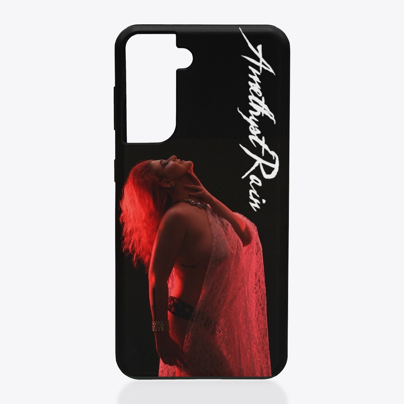Amethyst Rain: Classic Red Phone Case