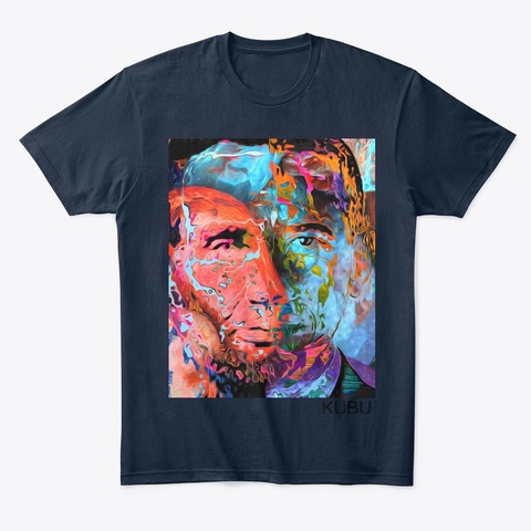 Abraham Obama New Navy T-Shirt Front