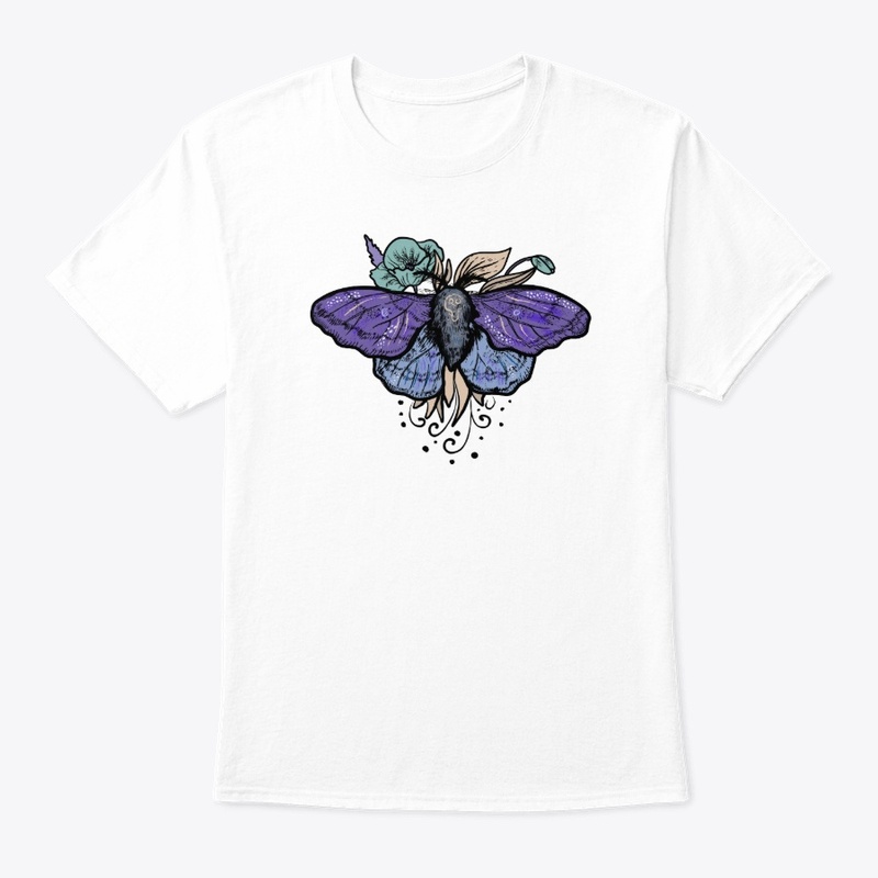 Moth with Flowers