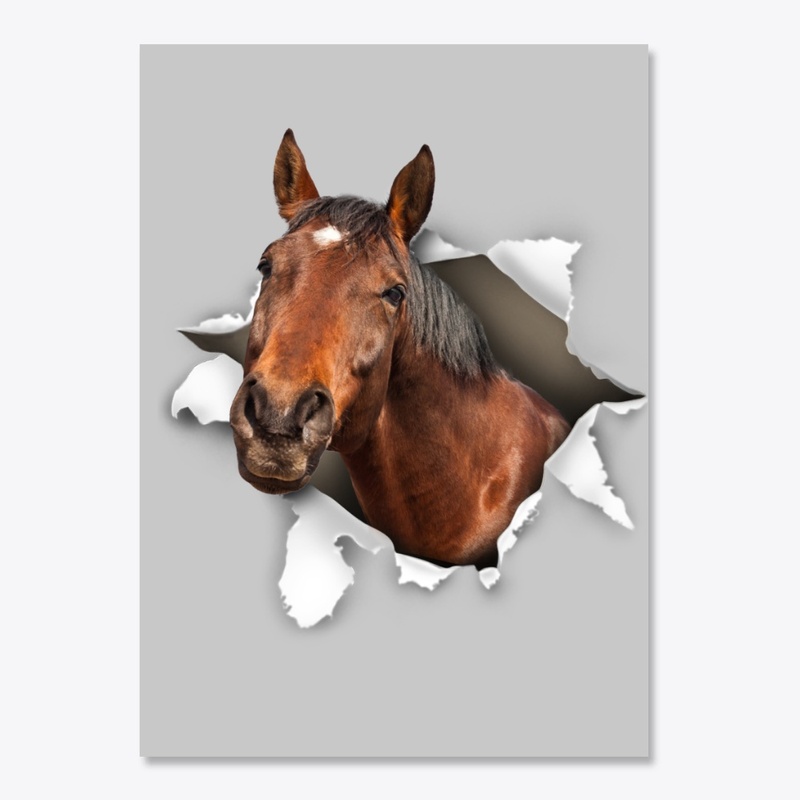 Horse Torn Paper