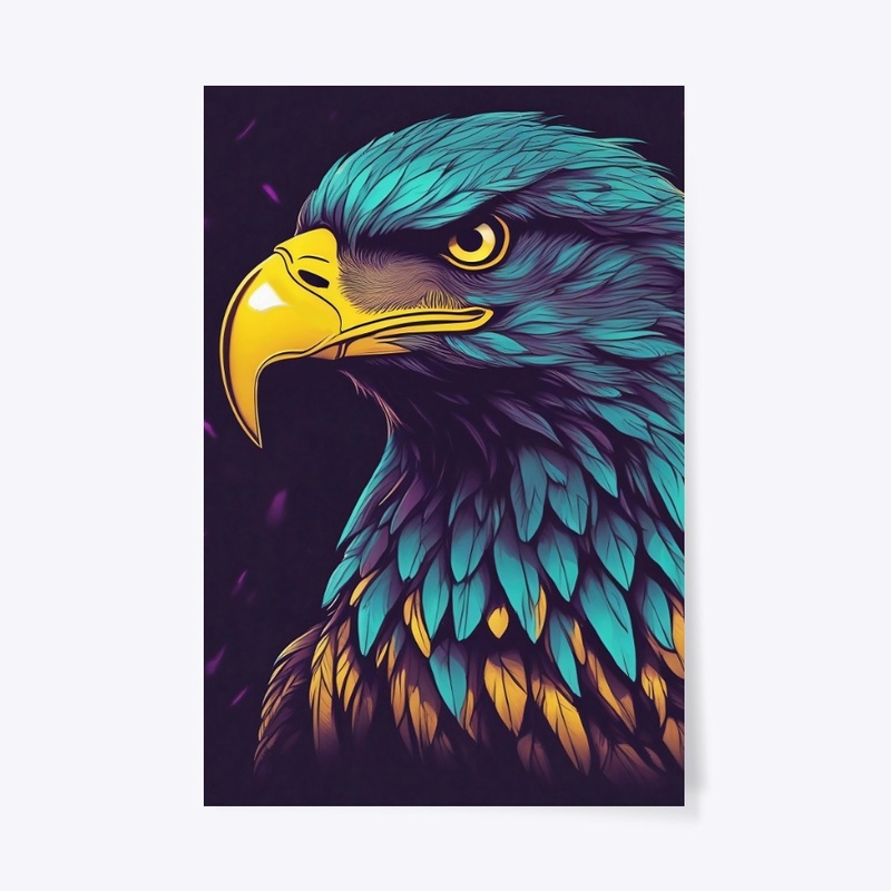 Majestic Bald Eagle in Vibrant Colors