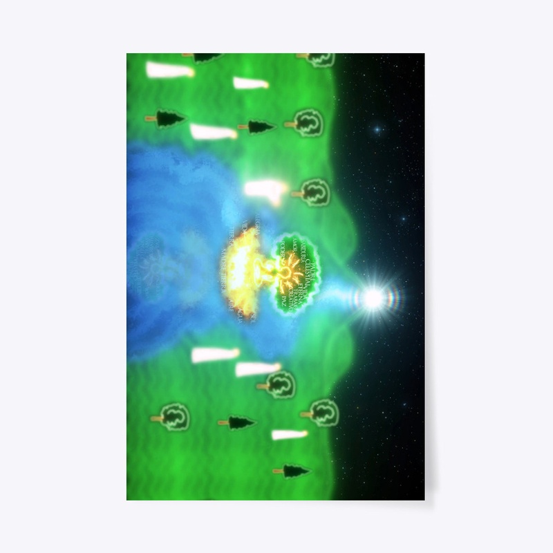 Heavenly paradise with the Tree of Life 