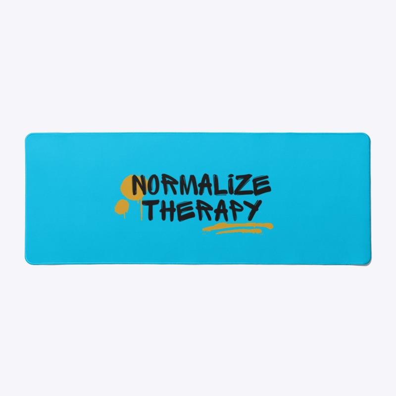 'NORMALIZE THERAPY' Desk Mat 
