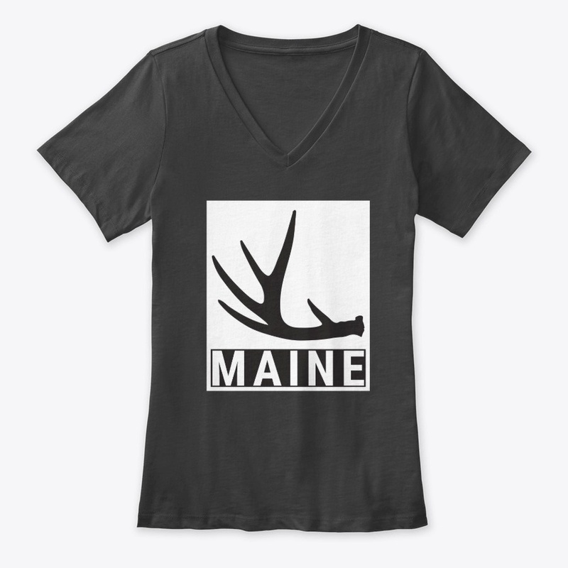 Custom Maine Deer Shed Hunting Shirt Drk