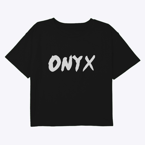 Onyx Crop Black Kaos Front