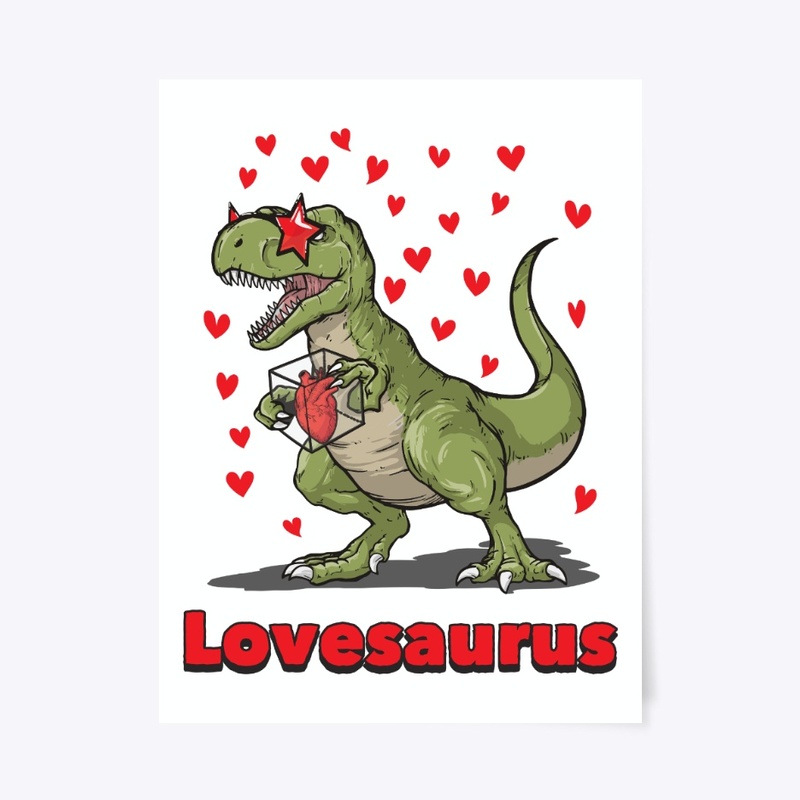 Lovesaurus Dinosaur Valentines Day Gift