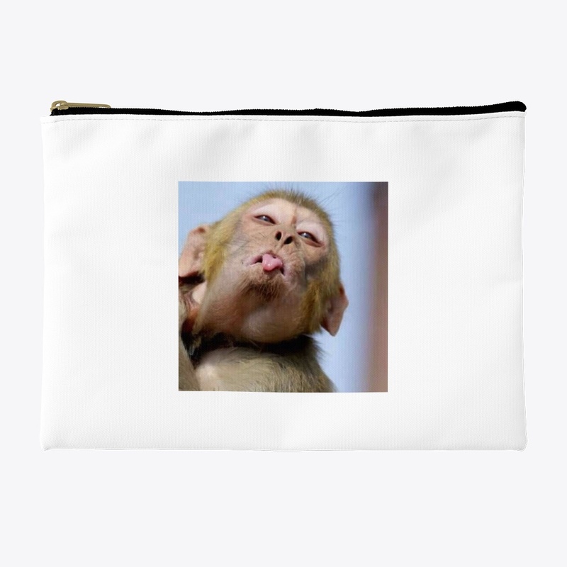 Accessory pouch with monkey 