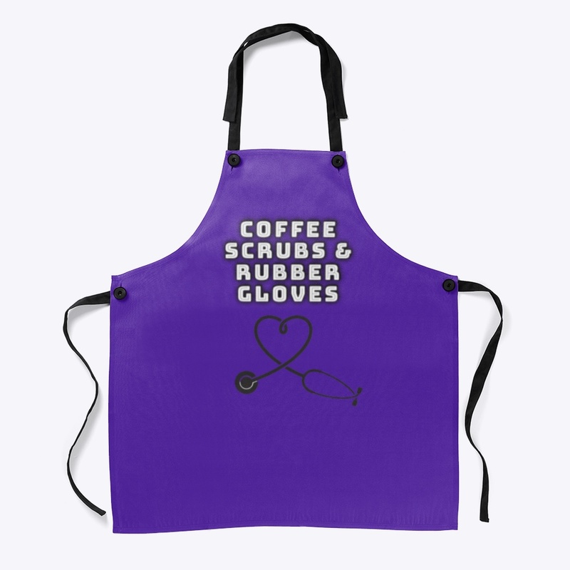 Coffee scrubs rubber gloves