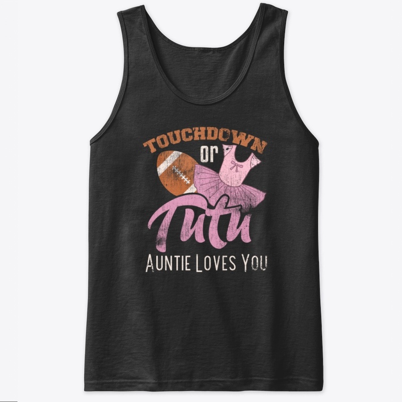 Touchdown Or Tutu Auntie Football Shirt