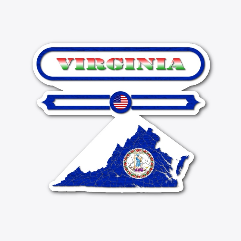 VIRGINIA MAP, VIRGINIA. SAMER BRASIL