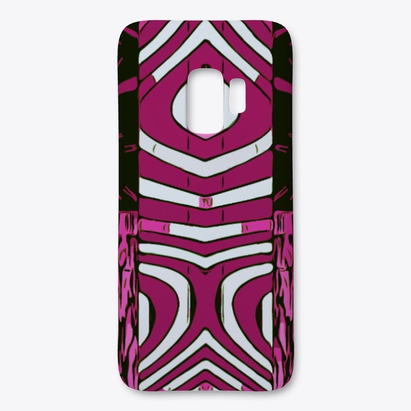 Pink Black Geometric Pattern 