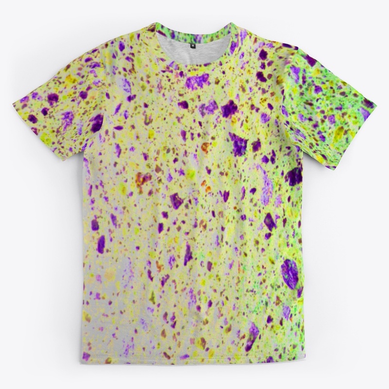 yellow green purple splotchy