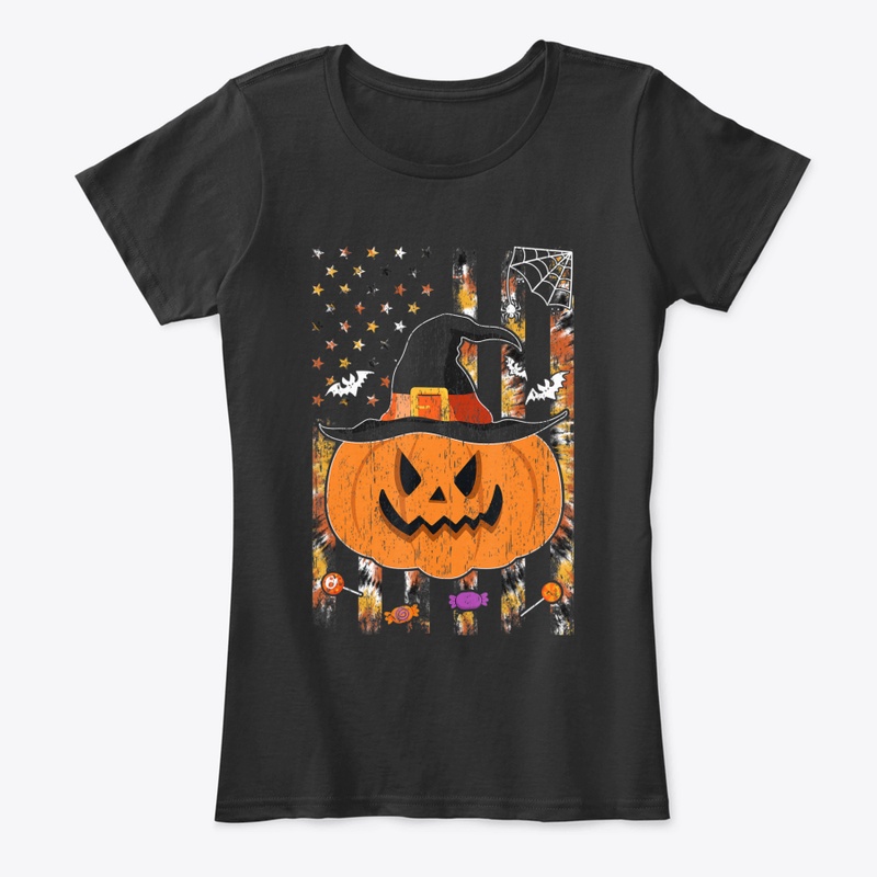 Funny Halloween Party Usa Flag Tie Dye P