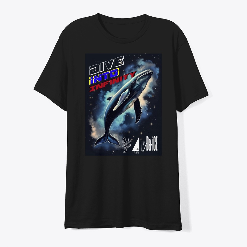 Dive Into Infinity Dark Whale Unisex Tee