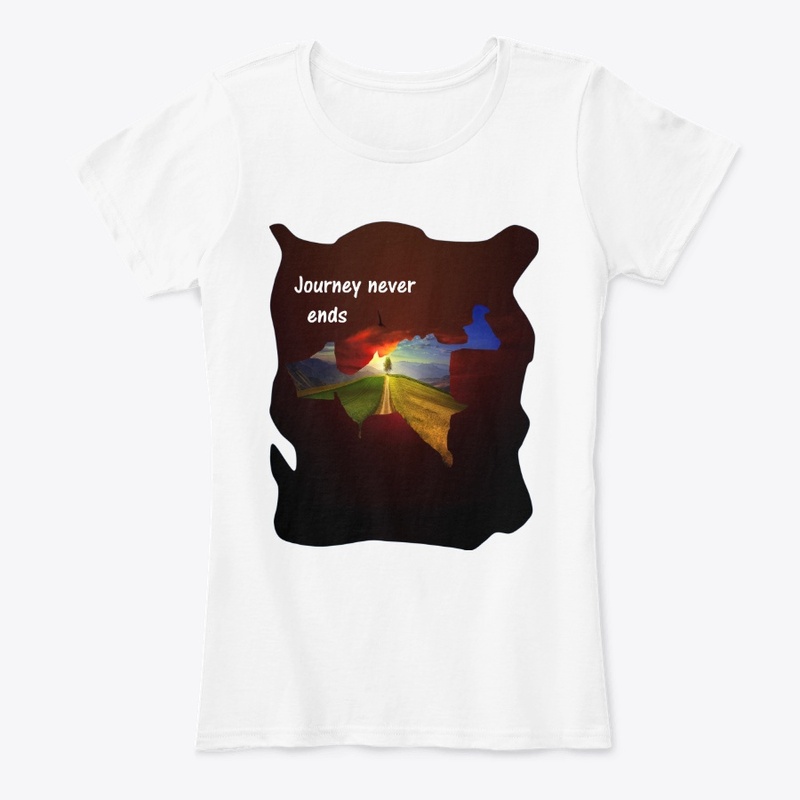 Journey never ends t-shirt