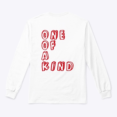 Long Sleeve  White T-Shirt Back