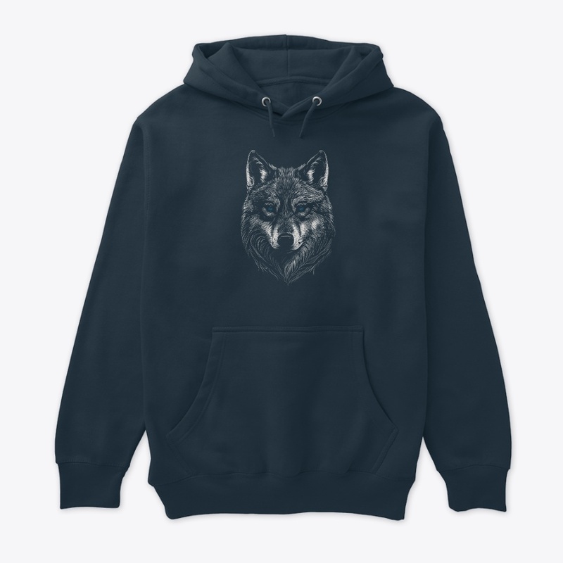 Beautiful Wolf Head Wildlife Design