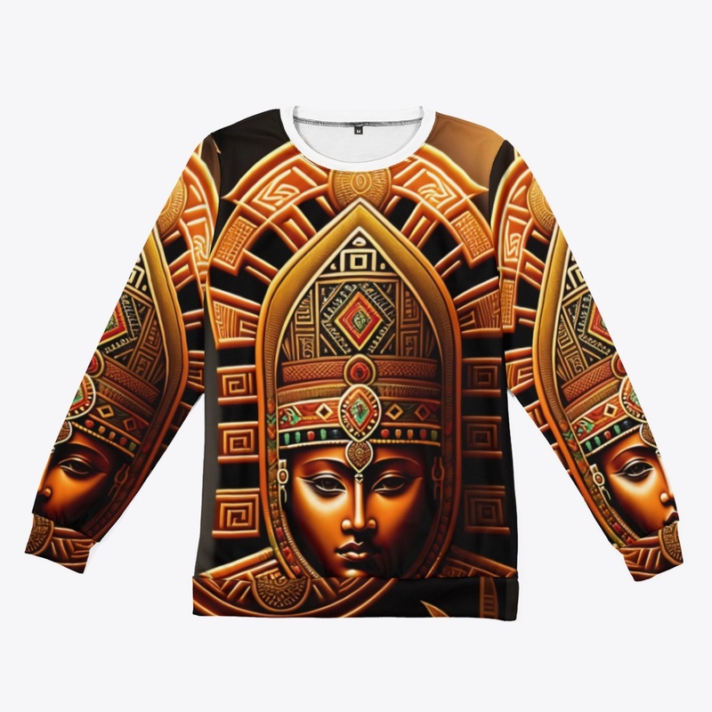 Egyptian-inspired ankh tattoo sweatshirt