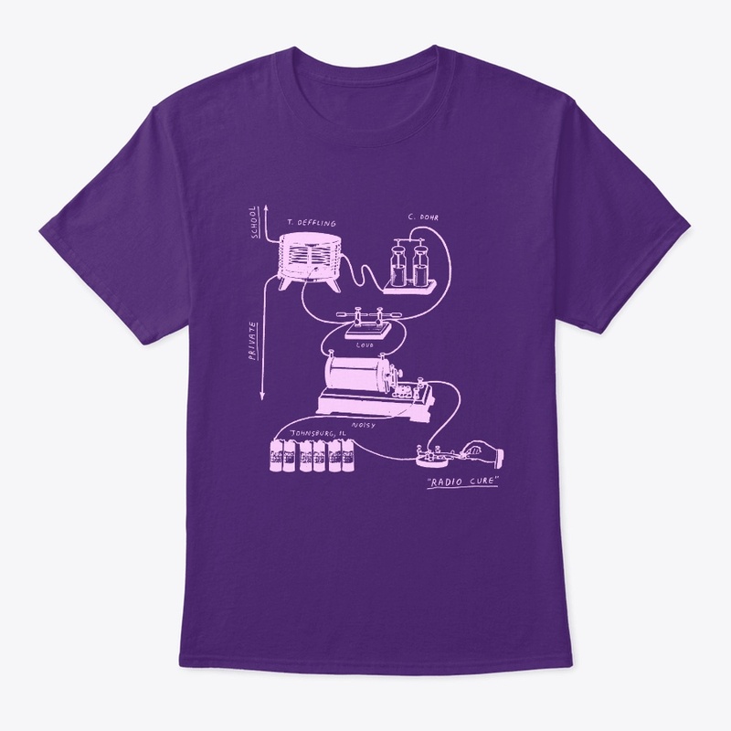 TELEGRAM DIAGRAM SHIRT (PURPLE + BLACK)