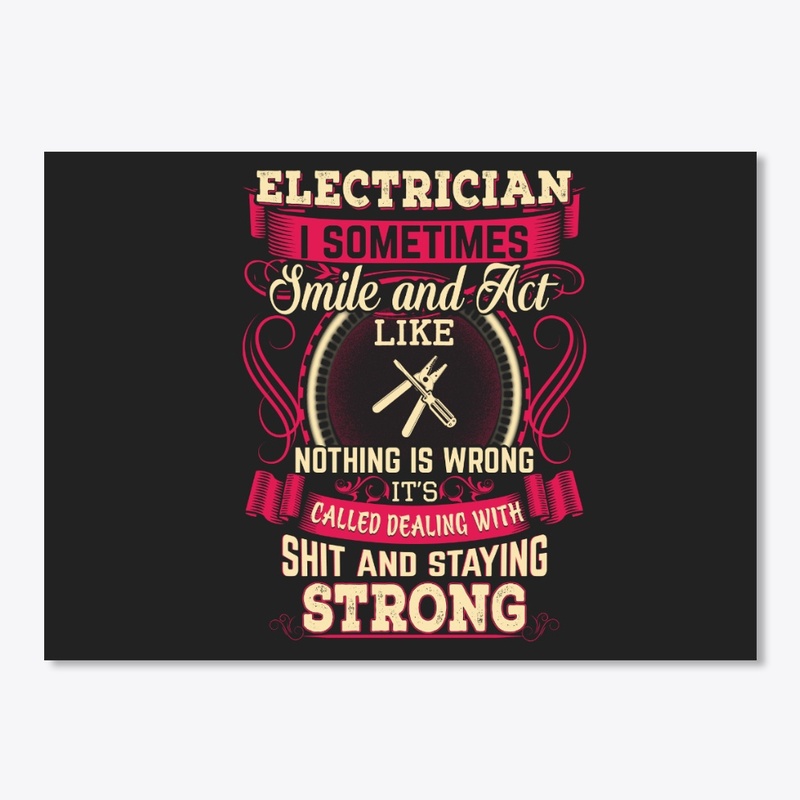 Strong Female Electrician
