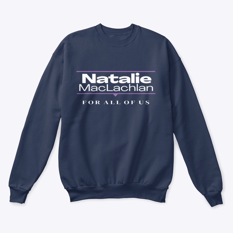 Natalie 4 All of Us: Purple White Logo
