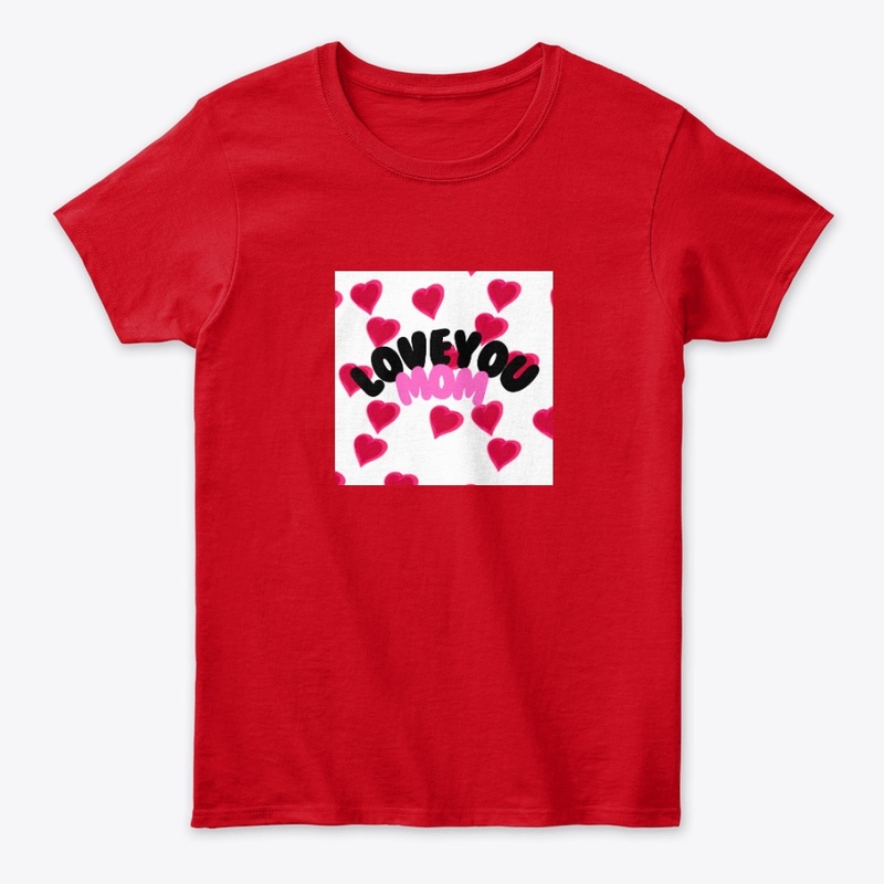 Black pink red  Simple mothers day 