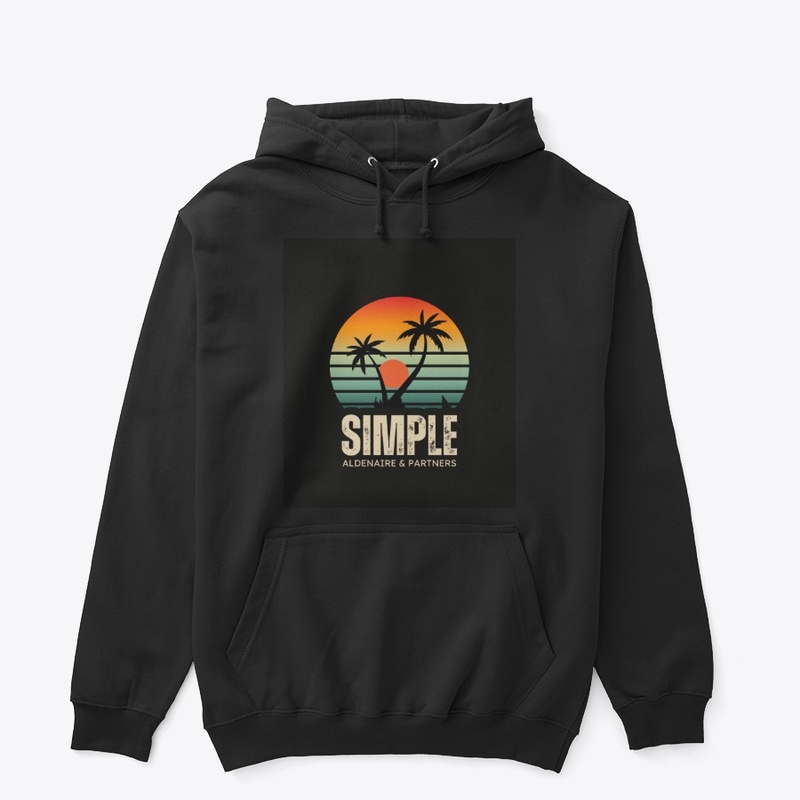 Cool classic black hoodie 