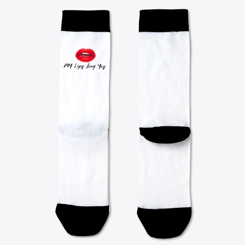 My lips say yes (black)