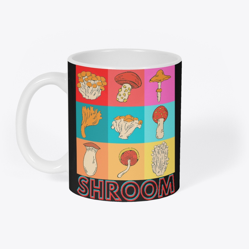 Cute Nine reishi Mushrooms cottagecore 
