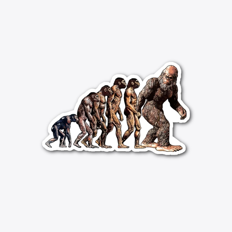 Bigfoot Evolution v2 Sticker