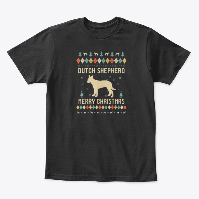 DUTCH SHEPARD CHRISTMAS NEW T SHIRT