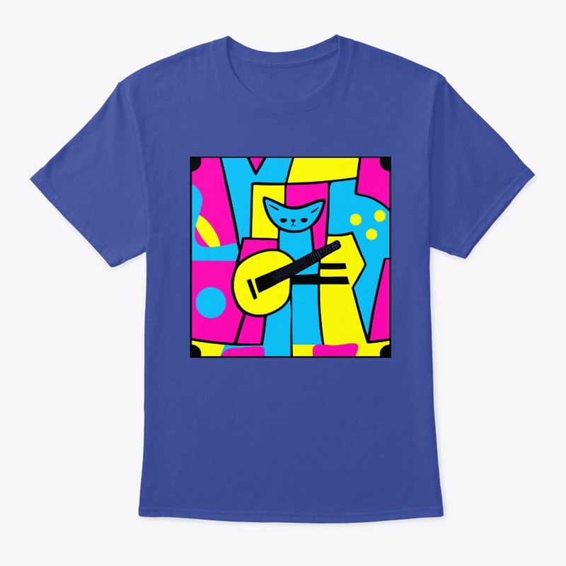 Abstract Guitar Cat