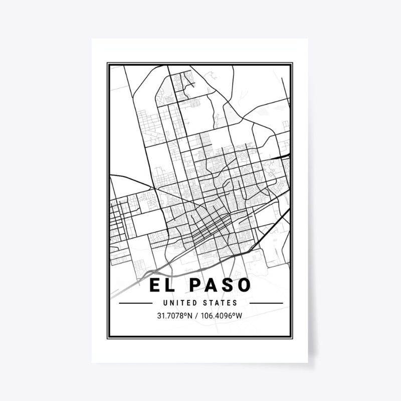 EL Paso Light City Map