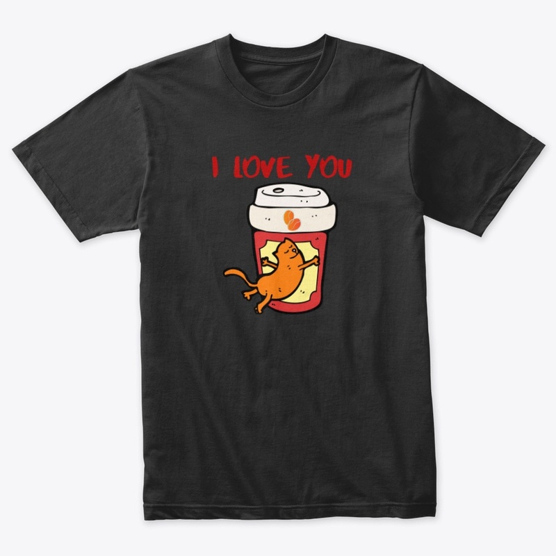 I Love Coffee Cat