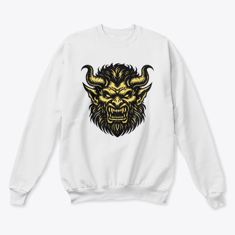 Angry Devil Head Design
