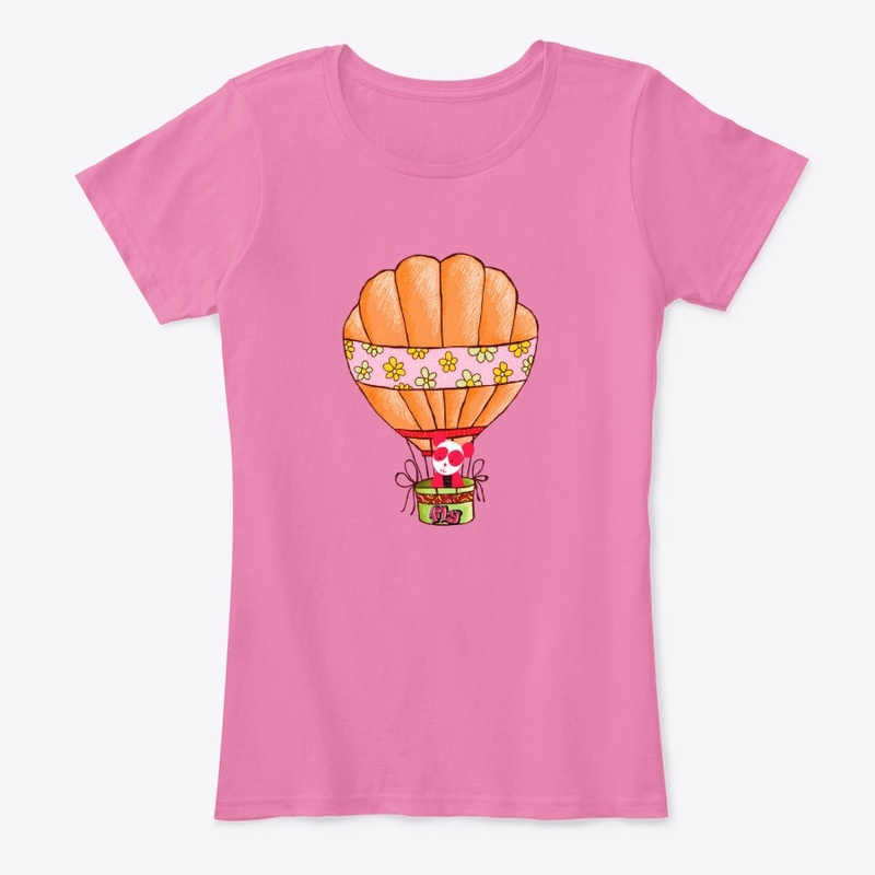 Flying teddy in the sky