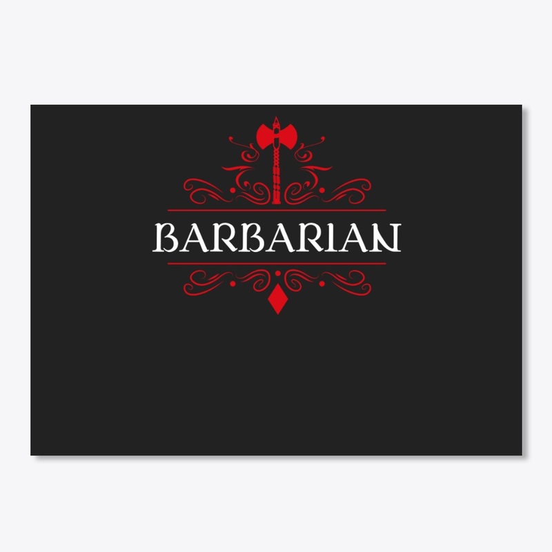 Barbarian Character Class Tabletop RPG