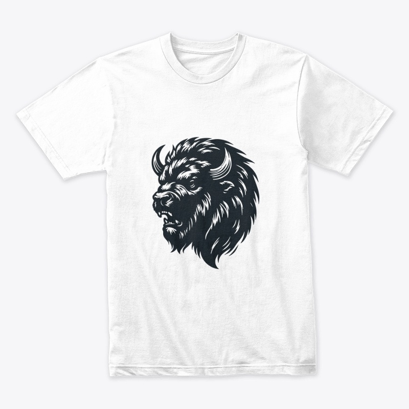 Untamed Bison Head Art