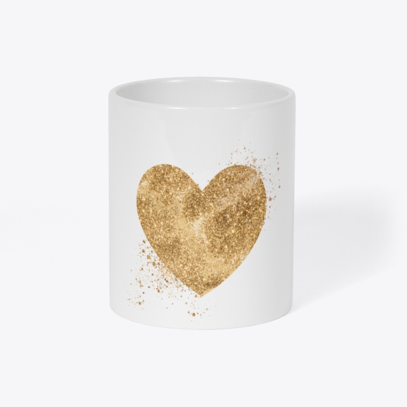 Golden heart Mug