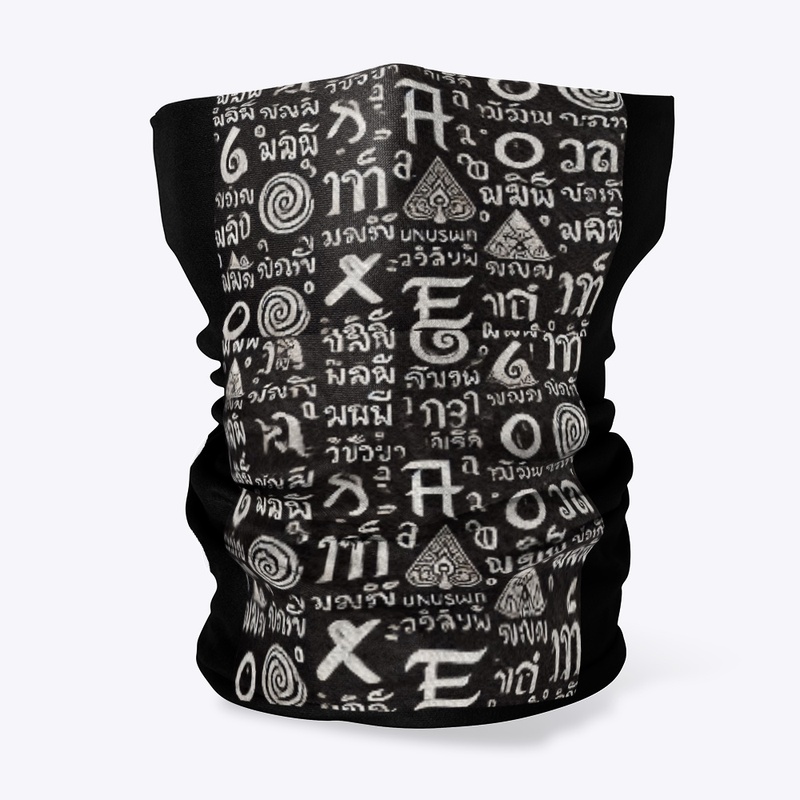 Unique design letters neckcover