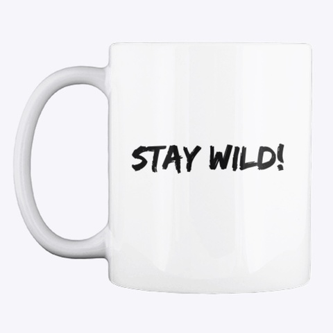 World Wild Van Stay Wild Logo White Maglietta Front