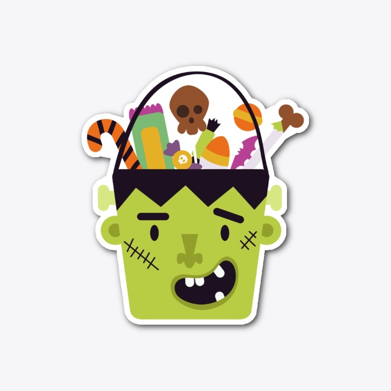  Frankenstein's Head Candy Bucket