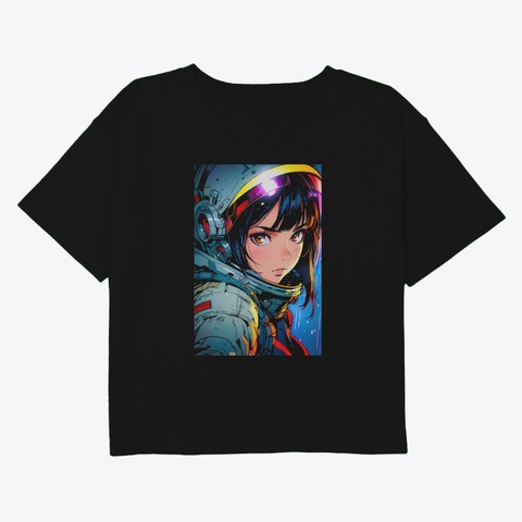 Beautiful Astronaut Black T-Shirt Front