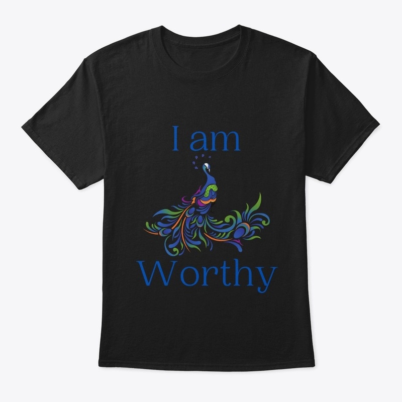 I Am Worthy Peacock Design 