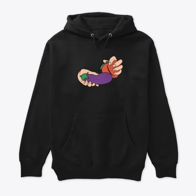 Eggplant Peach Light Hands
