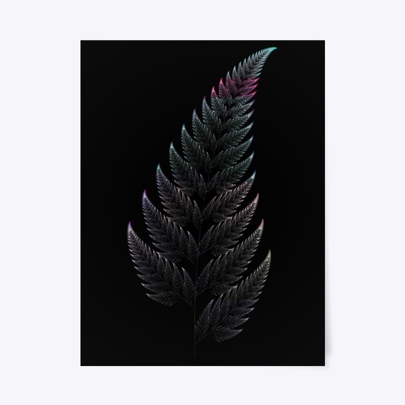 Barnsley Fern Fractal Green